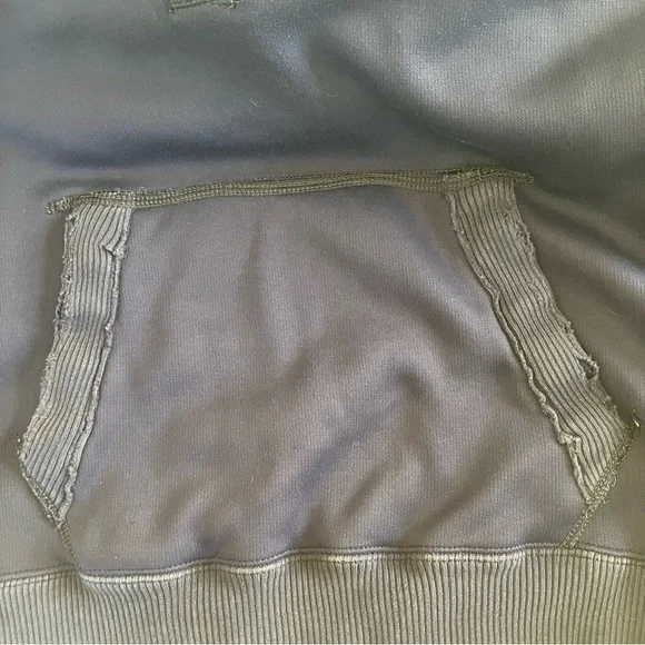 Abercrombie & Fitch Navy Blue Half-Zip Pullover Vintage Muscle Y2K Sweater Med - Picture 6 of 9